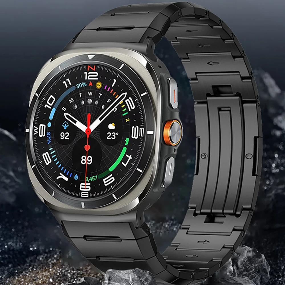 For Samsung Galaxy Watch Ultra (2025) 47mm/Ultra 47mm Titanium Alloy Watch Band Replacement Watch Strap