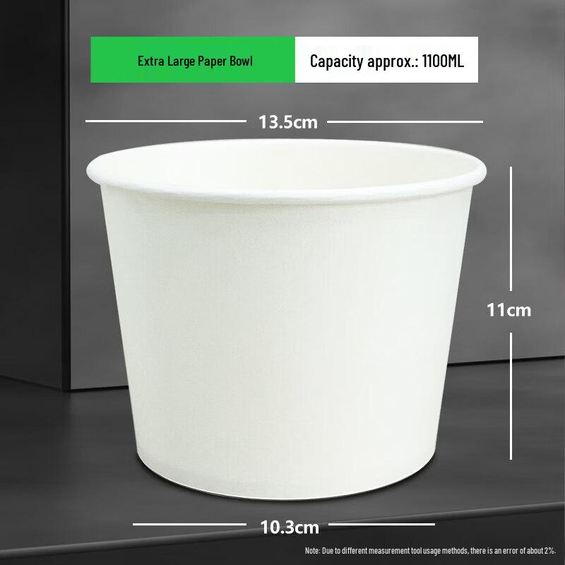 Disposable Biodegradable Paper Bowls with Lids