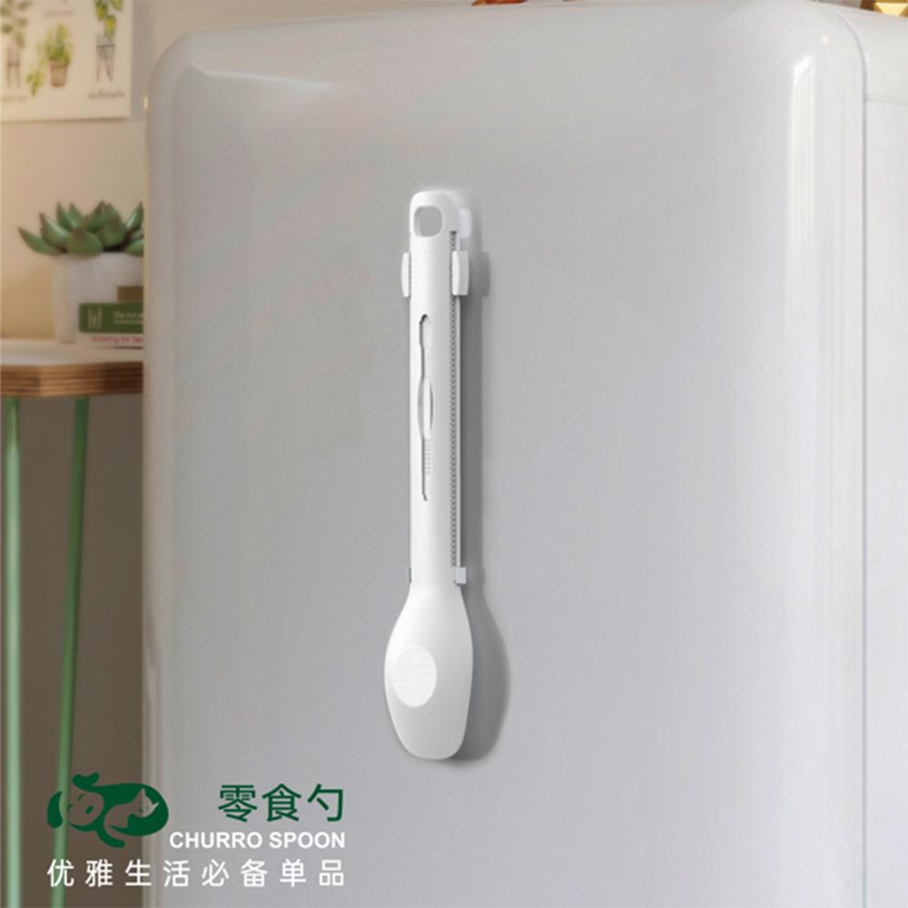 Pet Cat Feeding Spoon Push Design Portable Food Strip Cat Snack Squeezer Feeder Multipurpose Spoon With Stirring Small Spoon