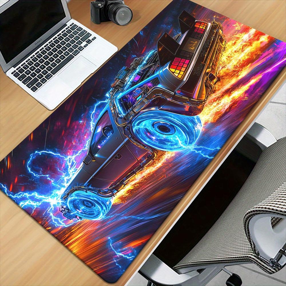 Science Fiction Racing Cars Mouse Pad Large Rubber Non-slip PC Desk Accessories Mousepad for Office and Gamer Keyboard Decor Mat