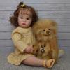 24 Inch Reborn Babies Doll Charlotte 60cm Soft Cloth Body Cotton Stuffed Imitation Baby Dolls Realistic Implanted Newborn Doll for Child Birthday Gift
