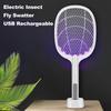 New Electric Mosquito Killer Lamp USB Rechargeable 3000V Fly Swatter Foldable 3 Layer Safety Mesh Repellent Lamp