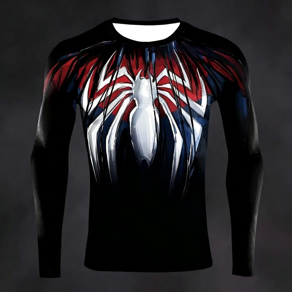 Unisex Casual Printed Long Sleeve T-Shirt for Men and Women, Relaxed Loose Fit Top
