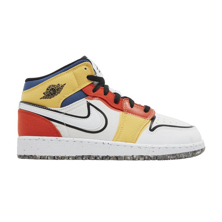 Air Jordan 1 Mid SE GS Multi-Color Canvas 36