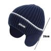 Thickened Knit Cap with Earmuffs Beanie Hat New Knitted Hat  Unisex