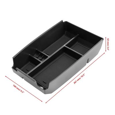 Car Center Console Storage Box Auto Interior Black Organizer Storage Box For Ford Bronco Sport/ Ford Escape 2025+