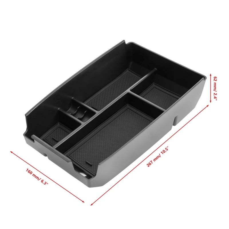 Car Center Console Storage Box Auto Interior Black Organizer Storage Box For Ford Bronco Sport/ Ford Escape 2025+