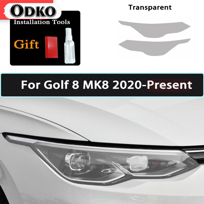 Car Headlight Protective Film For Volkswagen VW Golf 7 8 MK7 12-19 20- Car Tint Black Film Taillight Transparent TPU Sticker
