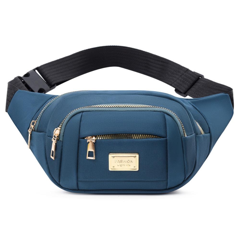 

Женская поясная сумка из ткани Оксфорд, большая вместимость, сумка-касса, модная сумка через плечо, нагрудная сумка, подарок озеро синий