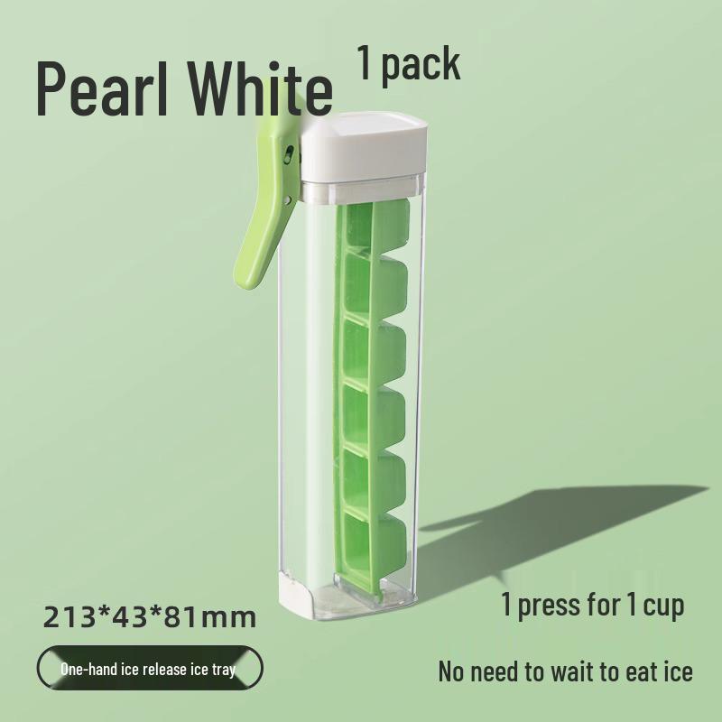 Food-Grade Press Ice Cube Tray with Storage