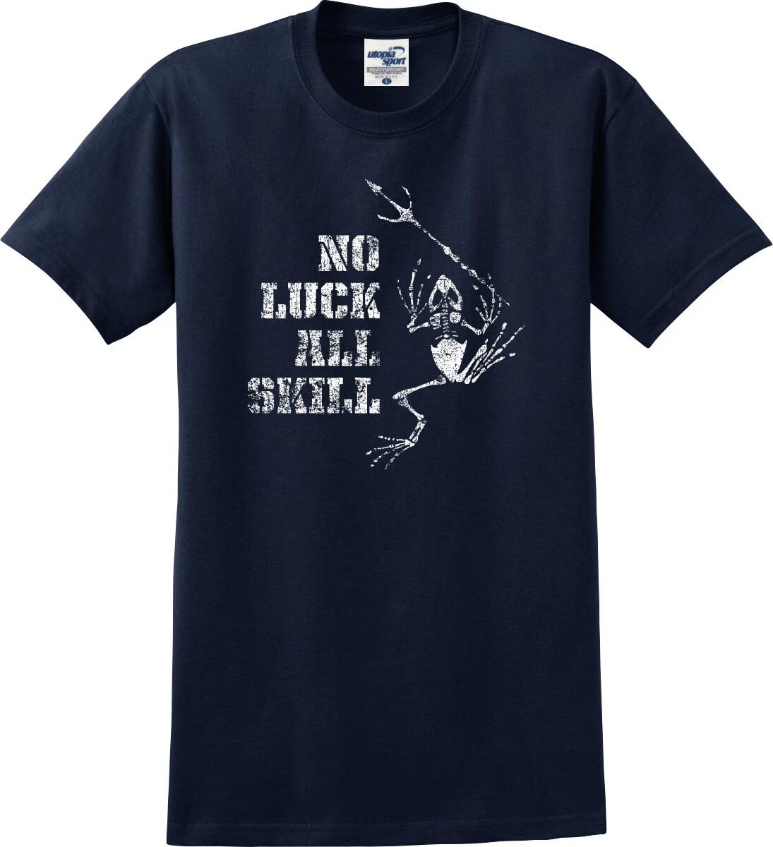 

No Luck All Skill Frogman Unisex Distressed T shirt (S-5X) S
