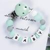 Baby Fopspeen Clips Siliconen Bijtringen Baby Verjaardag Douche Cadeau Baby Fopspeen Clip Ketting Gepersonaliseerde Naam Speen Houder