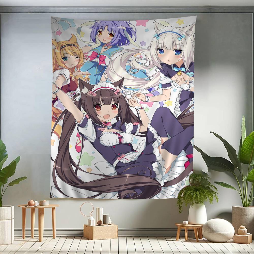 Anime NEKOPARA Hanging Bohemian Tapestry Bohemian Wall Tapestries Mandala Kawaii Room Decor