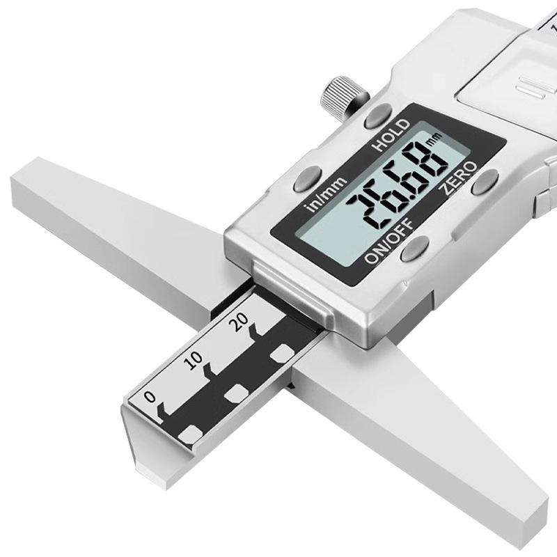 Ha Liang Digital Depth Gauge 0-200/300/500mm - Industrial Grade Metal Shell Caliper
