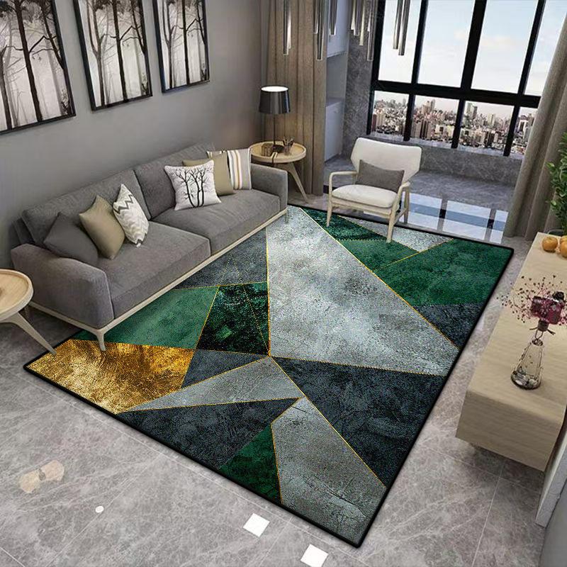 Nordic Geometric Household Carpets for Living Room Decorative Rug Carpets for Bed Room Washable Non-slip Floor Mat Dining Room