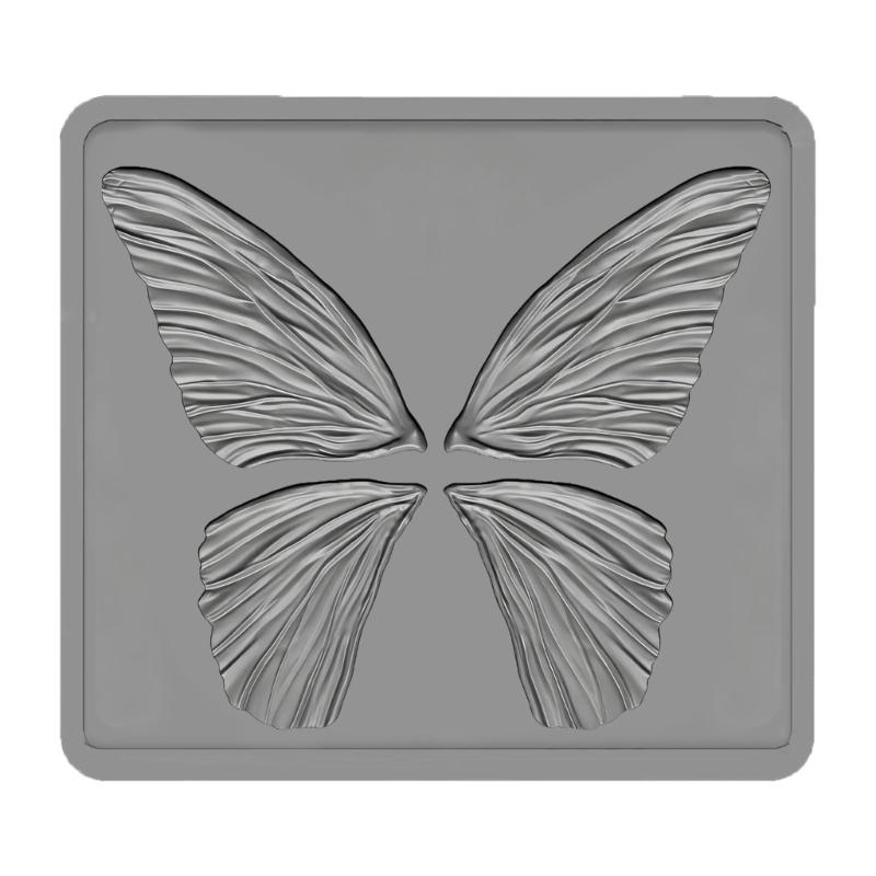 Reusable Flexible Silicone Butterfly Mold Detailed Silicone Texture Design for Resin Art Projects and Handmade Gifts