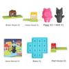 Montessori Three Small Pigs Smart Hide Seek Plate Games Featuring Solution Skill-Building Puzzle Logic Games Children Training Playthings