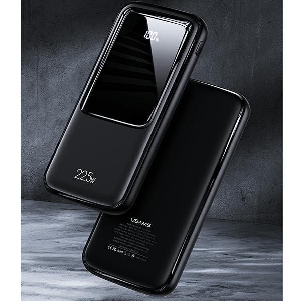 Usams Powerbank Pb58 10000Mah 22.5Wqc3.0+Pd Fast Charge Czarny/Black 10Kcd16101 (Us-Cd161)
