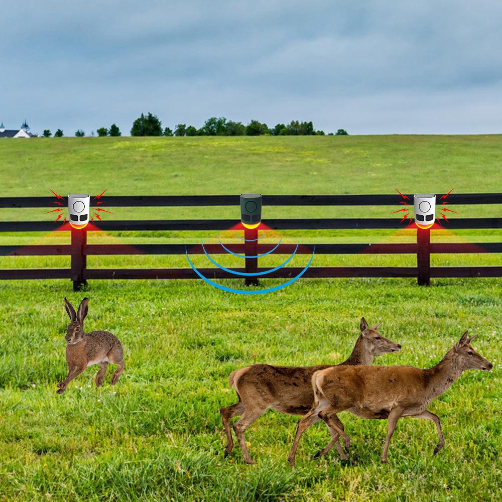 Solar-Powered Blind Spot Alarm & Ultrasonic Rodent Repeller with Infrared Sensor