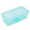 Food Grade Lunch Box, Transparent Compartment Bento, Microwave Portable for Office & Student