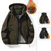 Giacca in Pile Ispessito da Uomo per Giovani Giacca da Uomo di Marca alla Moda Cool Bello Abbigliamento Autunnale e Invernale Pile Trend Giapponese Top