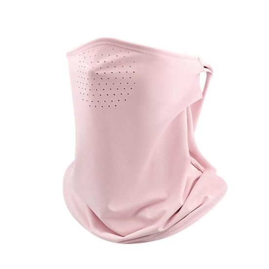 Sun Protection Guard Quick-Dry Fabric Ice Silk Face Guard with Breathable Mesh Cooling Fabric Extended Neck Gaiter Anti-UV Face Guard