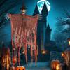 Halloweendekorationer Läskig Häxa Spökhus Hängande Ornament för Inomhus Utomhus Festtillbehör Veranda Gård Gräsmatta Trädgård