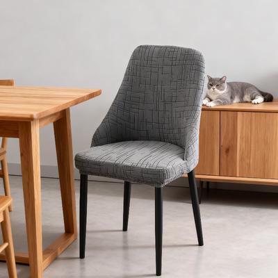 Soft Dining Chair Cover Stretch Non-Slip Seat Covers Elastic Solid Color Chair Slipcover For El Wedding Sillas Para Comedor