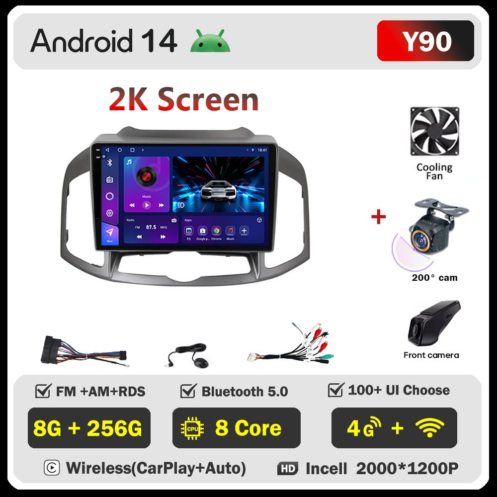 Android 14 For Chevrolet Captiva 1 2011 - 2016 Stereo Head Unit Mirror Link GPS Navigation Autoradio Gps Car Intelligent Systems