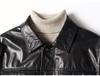 2025 Autumn Genuine Leather Men's Cowhide Waxed Jacket Business Outerwear
