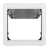 RV Window With Blackout Curtain 75° Opening Angle H500mm W500mm Cutout Push Out Window for RV Camper