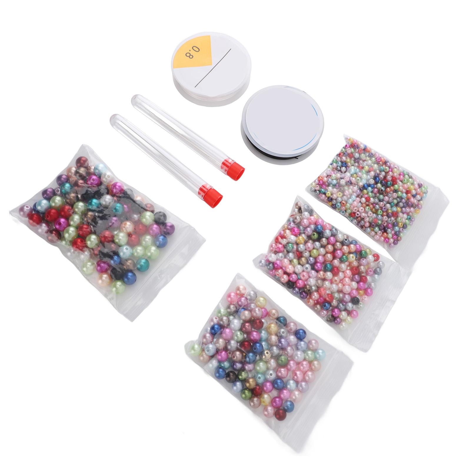 

1500 шт. Жемчужные бусины 4 мм 6 мм 8 мм 10 мм Круглые Смешанные цвета для изготовления украшений своими руками, рукоделия, браслетов, ожерелий, серег