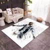 Football Players Action Carpet Suitable for Decorate Room Game Room Study Room Entryway Antislip Carpet Decorate Offices Spiritual Gift