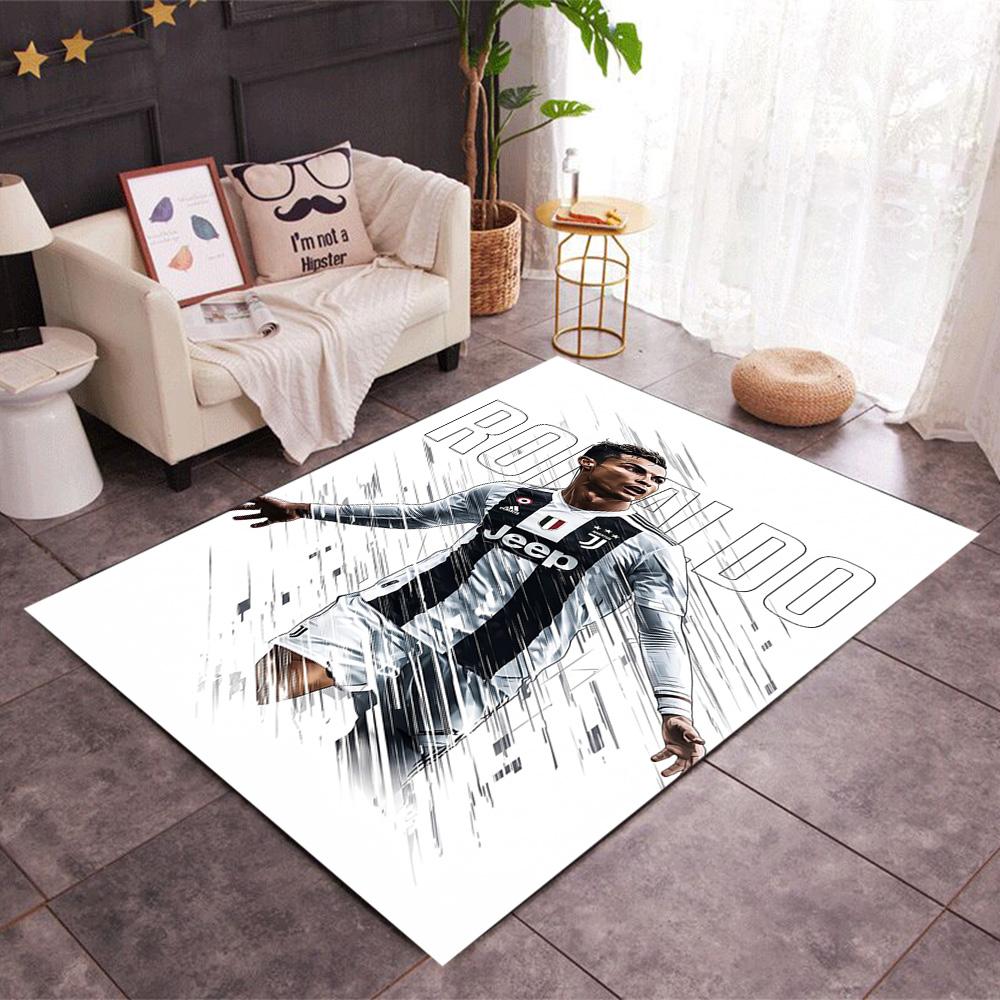 Football Players Action Carpet Suitable for Decorate Room Game Room Study Room Entryway Antislip Carpet Decorate Offices Spiritual Gift