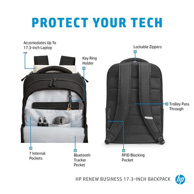 HP 17.3-inch Business Laptop Backpack