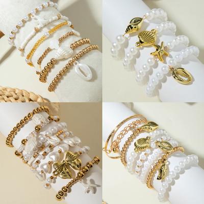 Accessories, Premium Bohemian Beaded Bracelets, Ocean Wind Pearl Bracelets Wholesale