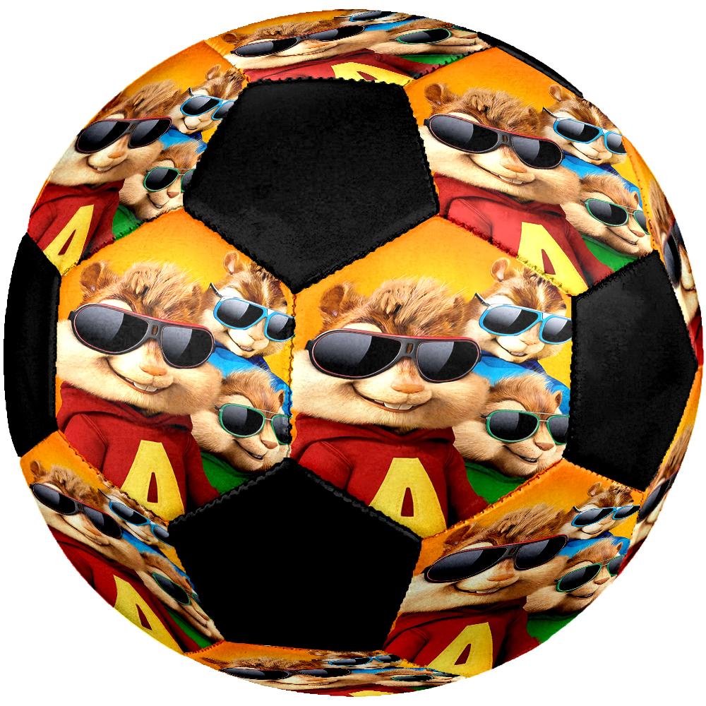 Ballon de football Alvin et les Chipmunks Taille 5, Convient pour les matchs en intérieur et en extérieur, un cadeau adapté à tous.