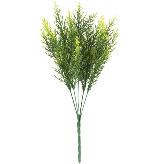 1 Branch??Artificial Plant?No Watering?Reusable?Plastic?Decorative Beautiful Faux Pine Needles?for Balcony?