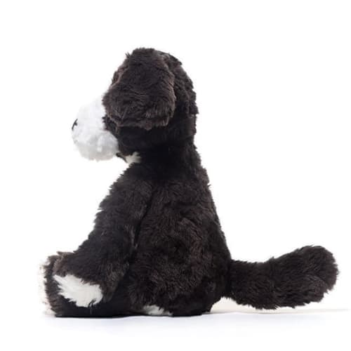 Black and White Puppy Toy, Border Collie Dog Plush Toy | Realistic Black and White Animal Toy | Simulated Stuffed Animal, Cuddly Decor for Kids, Toddl