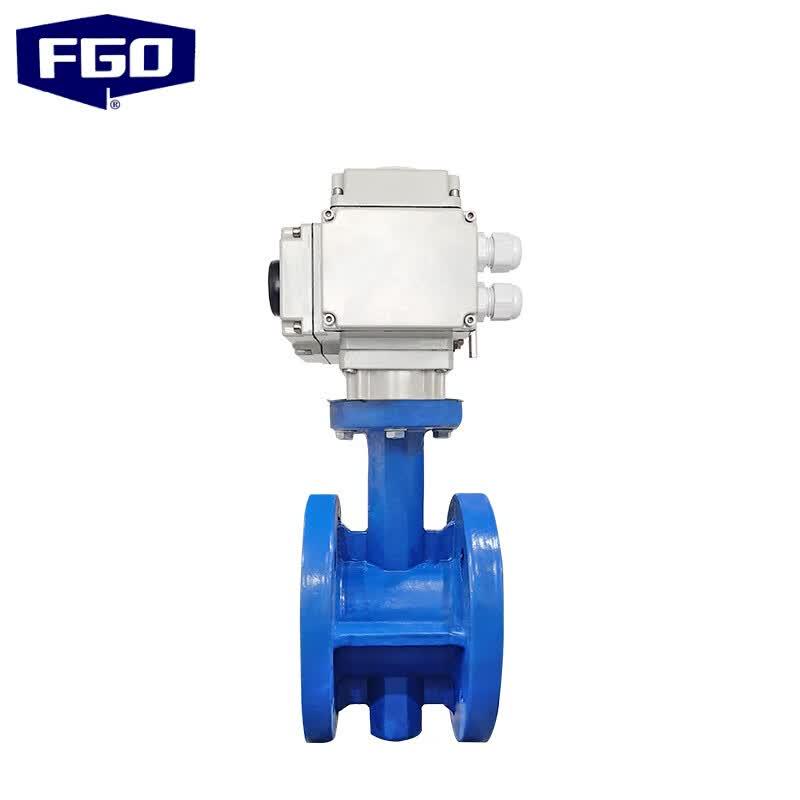 FGO Electric Flanged Butterfly Valve (Ductile Iron, Rubber Seal)