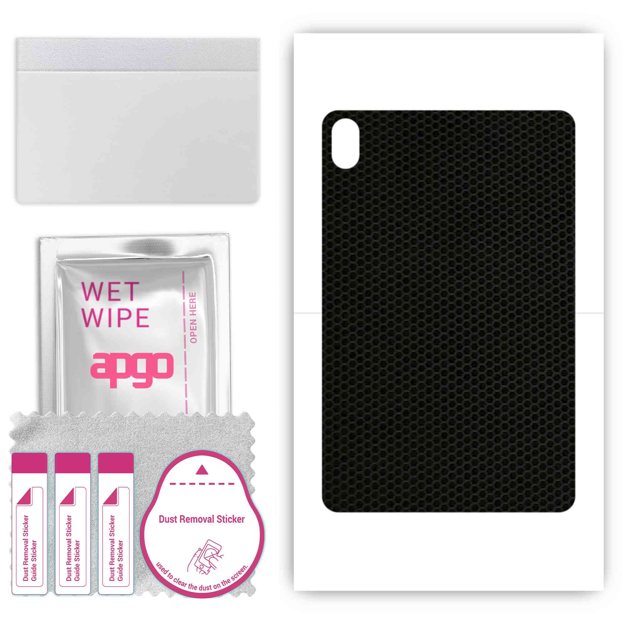 

apgo skin sticker film foil vinyl for the BACK compatible with Lenovo Legion Y700 Ultimate Edition, scratch-resistant, easy to install - Matrix