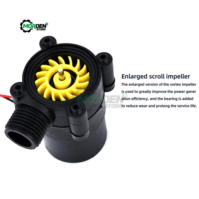 DC 9.8V-18.5V Mini High Power Hydroelectric Turbine Water Flow Generator Electric Hydroelectric Hydro Generator Power Supply
