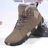 Winter Warm Wide Toe Barefoot Men Snow Boots Comfortable Casual Sneakers Outdoor Cotton Boots Breathable Walking Hiking Shoes