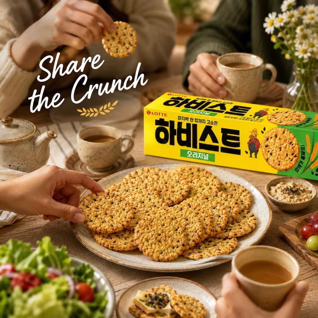Lotte Harvest Zwarte Sesam Crackers 100g