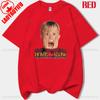 Vintage Classic Funny Home Alone Macaulay Culkin Movie Printed Tshirt Woman Man Merry Christmas Cotton Shortsleeved Tshirt