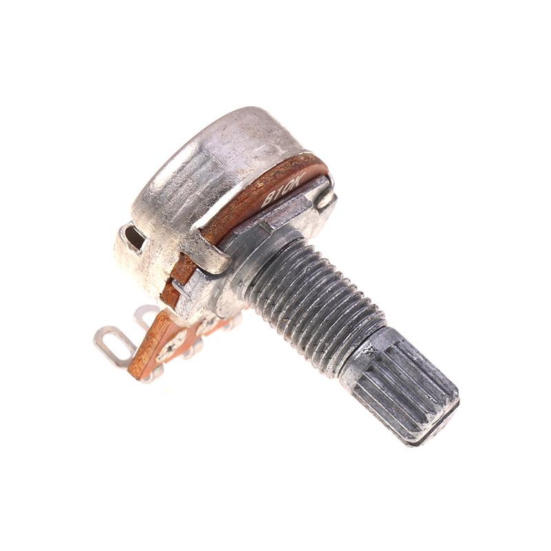 A500K B500K A250K B250K A50K B50K A25K B25K Potentiometer Splined Small Pot Electric Guitar Bass Effect Amp Tone Volume18Mm Shaft Parts