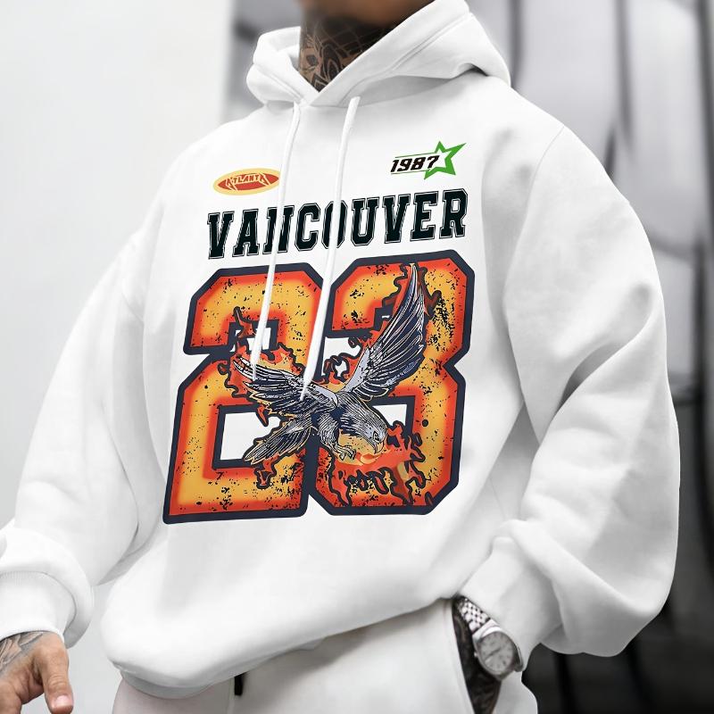 

Мужская толстовка с капюшоном оверсайз, свободного кроя и уютная, отлично подходит для уличного стиля XXL белый