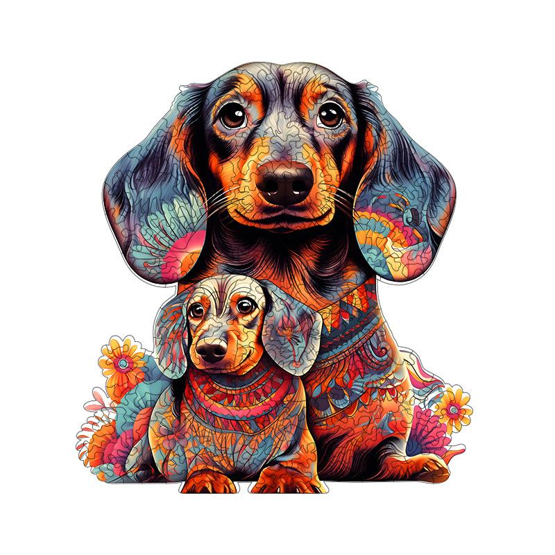 Wooden Animal Puzzle Special-Shaped Irregular Wooden 3D Three-Dimensional Toy