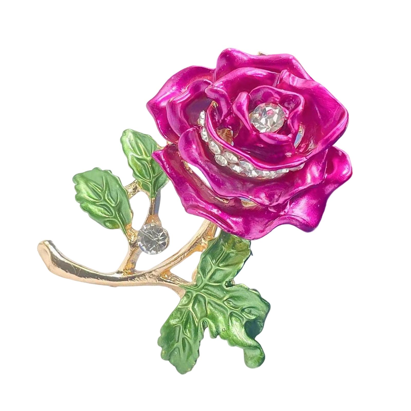 

Эмалевая брошь в виде розы, сплав, значок, модный аксессуар для украшения одежды, рюкзака и шляпы, для повседневной носки 2