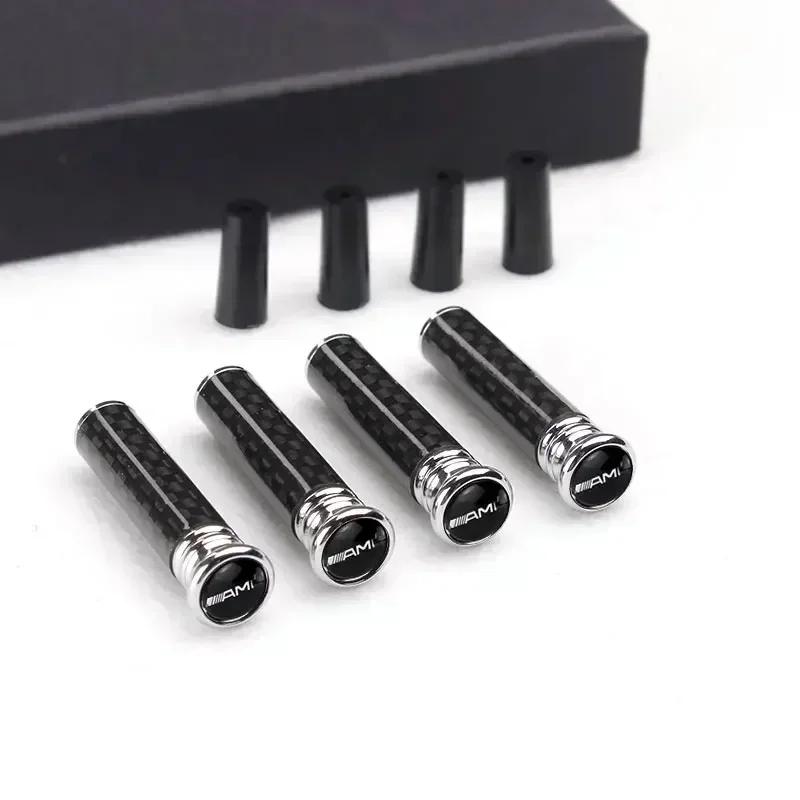 BAOZ7 New For Mercedes Benz Carbon Fiber Car Door Pin Lock Knob Pull Pins Cover for Mercedes Benz W203 W204 W205 W210 W211 W213 W212 I